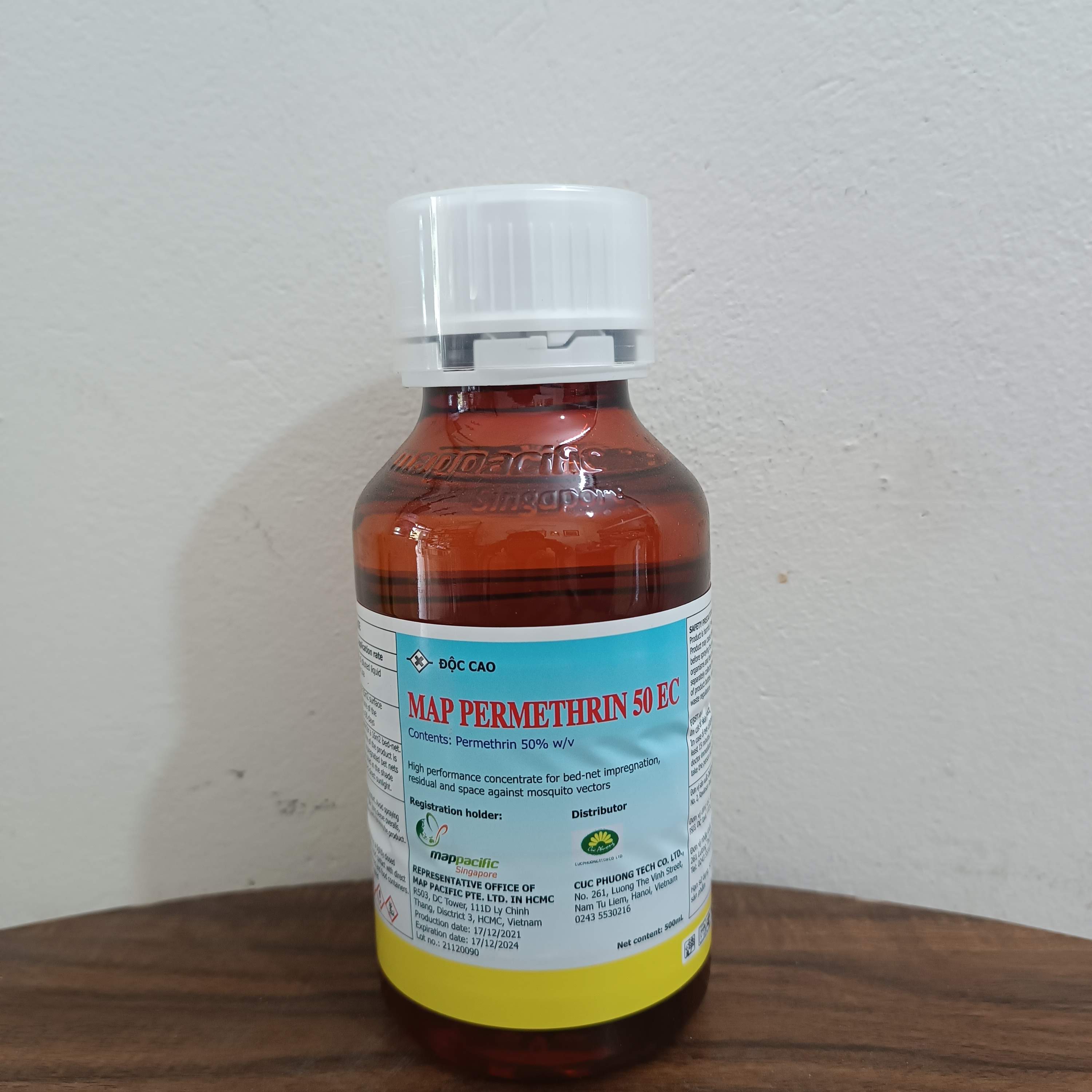 Thuốc diệt muỗi chuyên dụng Map Permethrin 50EC - Nhập khẩu nguyên chai từ Úc