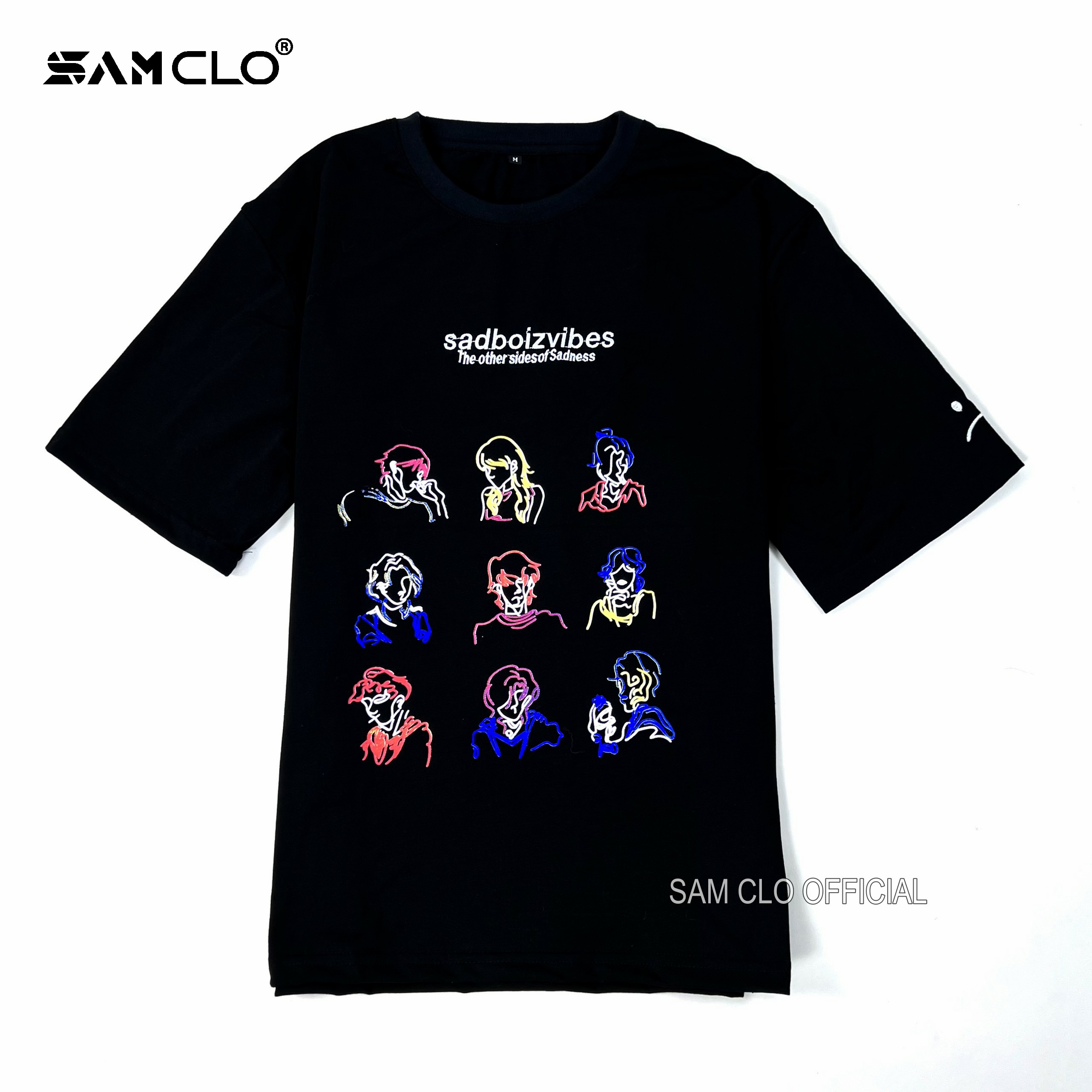 Áo thun nam nữ tay lỡ SAM CLO form rộng Unisex, mặc cặp, nhóm sadboiz SADBOIZVIBES TOSS TEE - 80% COTTON