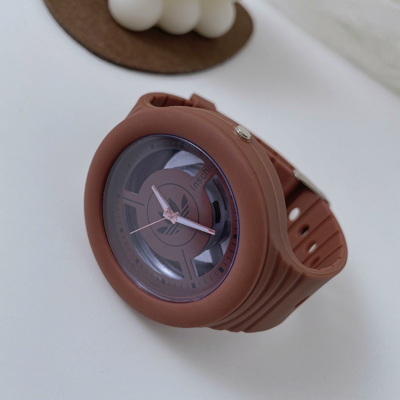 Đồng hô thời trang nam nữ mặt tròn Inschic DSDH98 chống nước sinh hoạt nhẹ dây nhựa dành cho học sinh cấp 2 sinh viên - Đồng hồ cặp đôi nam nữ chống nước giá rẻ