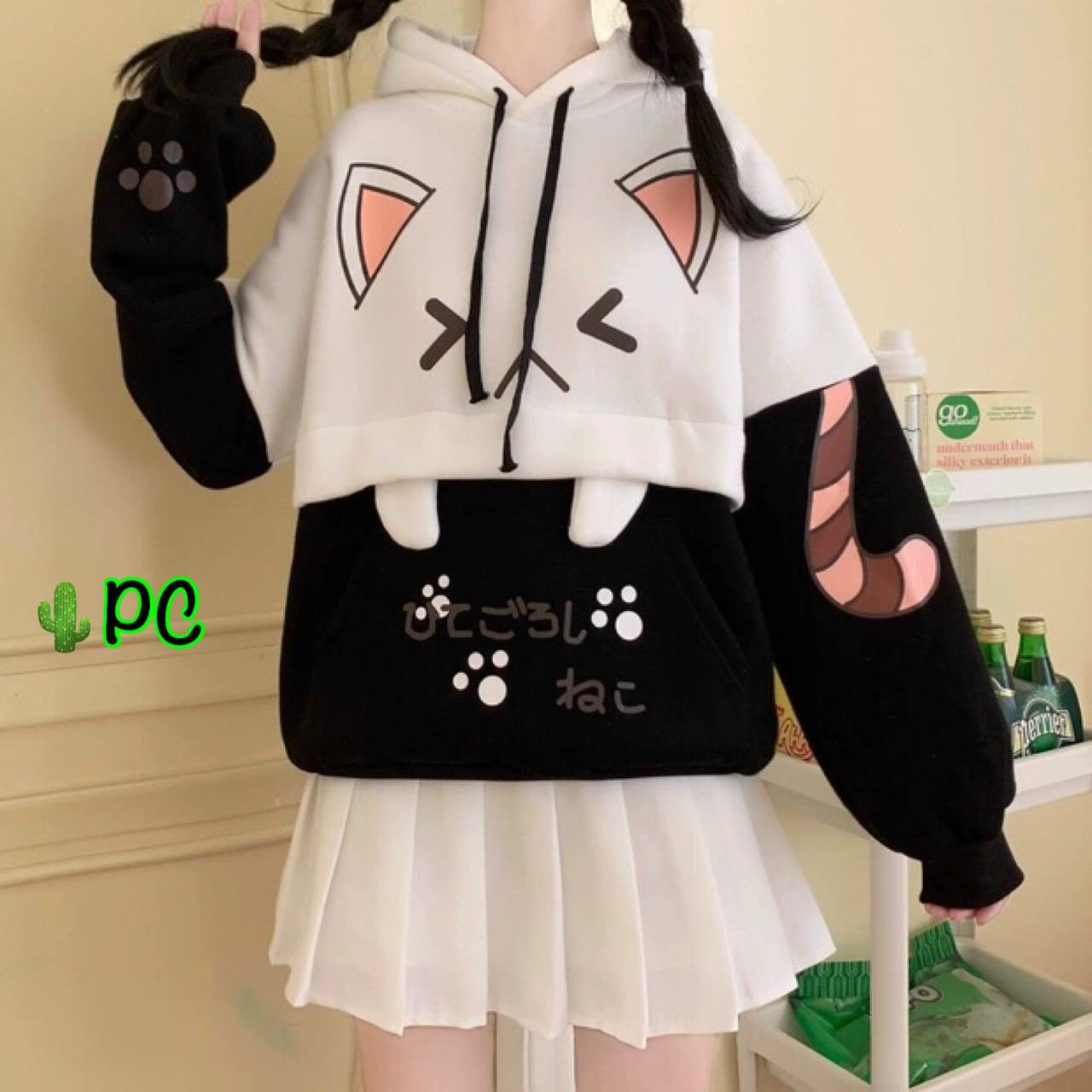 ÁO KHOÁC HOODIE CON MÈO GIẬN RẤT CUTE DỂ THƯƠNG