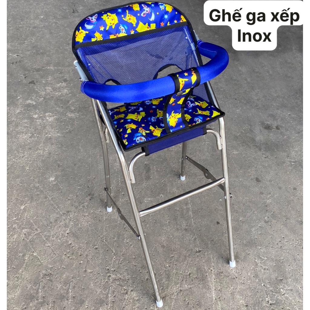 Ghế ngồi xe tay ga inox có dây đai an toàn cho bé
