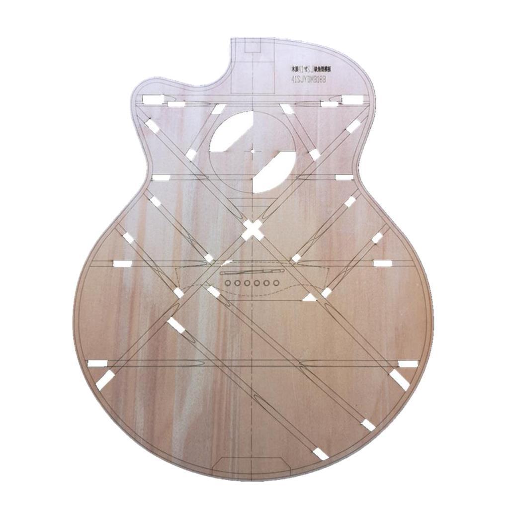 41 Inch Acoustic Guitar Body Template Wood