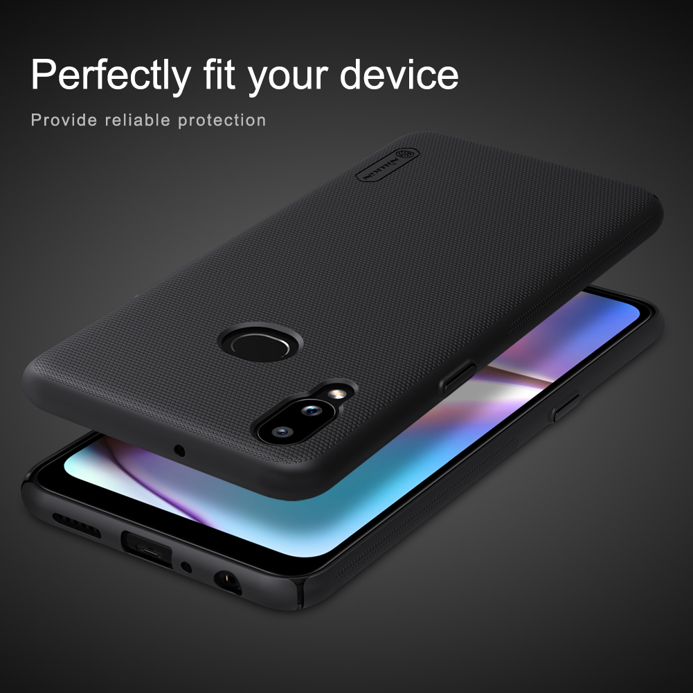 Ốp Lưng Sần chống sốc cho Samsung Galaxy A10s hiệu Nillkin Super Frosted Shield - Hàng Chính Hãng