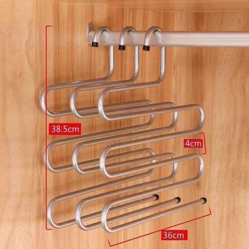 Móc quần áo 5 tầng thông minh loại 1 INOX