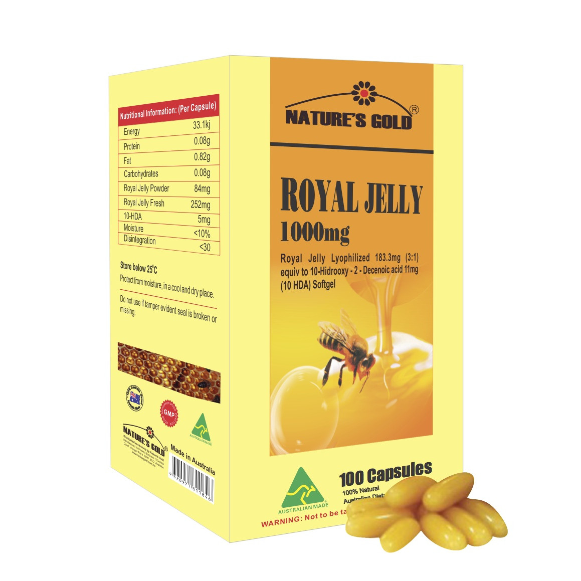 Sữa ong chúa Royal Jelly 1.1% 10 HAD 1000mg