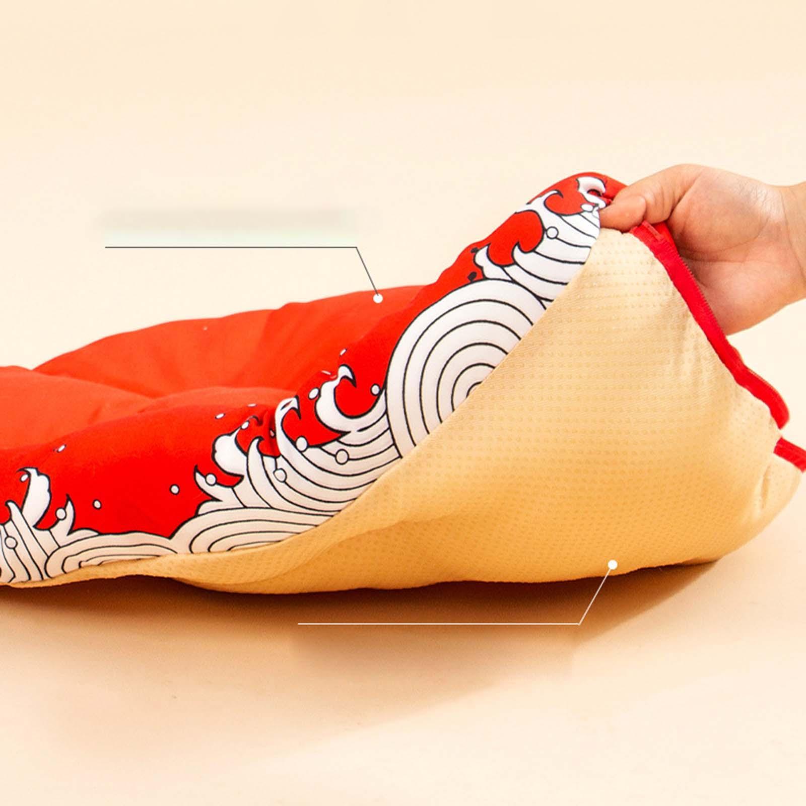 Cat Tunnel Pet Washable Cushion Mat Interactive Toy for Mice Guinea Red