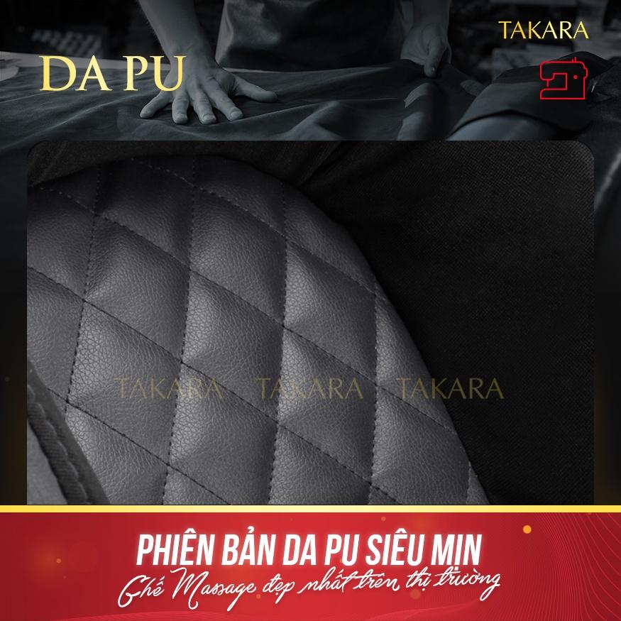 Ghế Massage Toàn Thân Takara K6, Mát xa Công Nghệ Nhật Trị Liệu 5 Vùng Với Con Lăn Mông Và Trục Cơ Sở Kéo Dài BH 5 Năm
