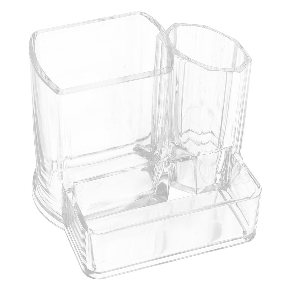 Clear Makeup Cosmetic Organizer Jewelry Brush Storage Box Acrylic Holder