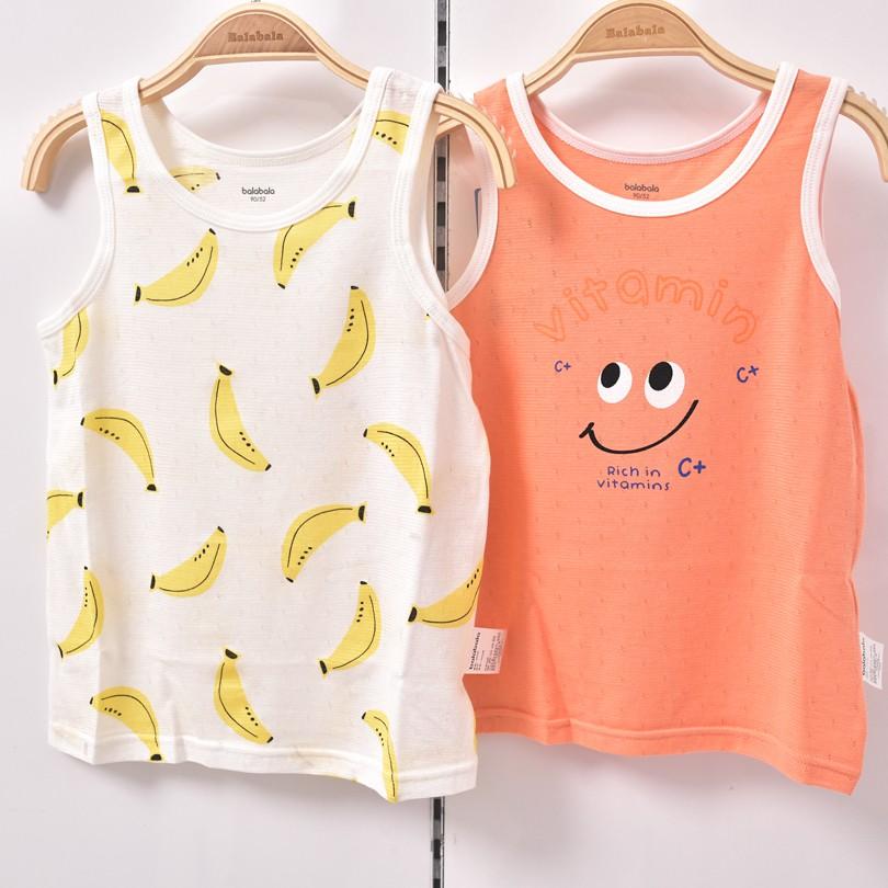 Set 2 áo ba lỗ bé trai hãng BALABALA chất cotton cực mát và đáng yêu