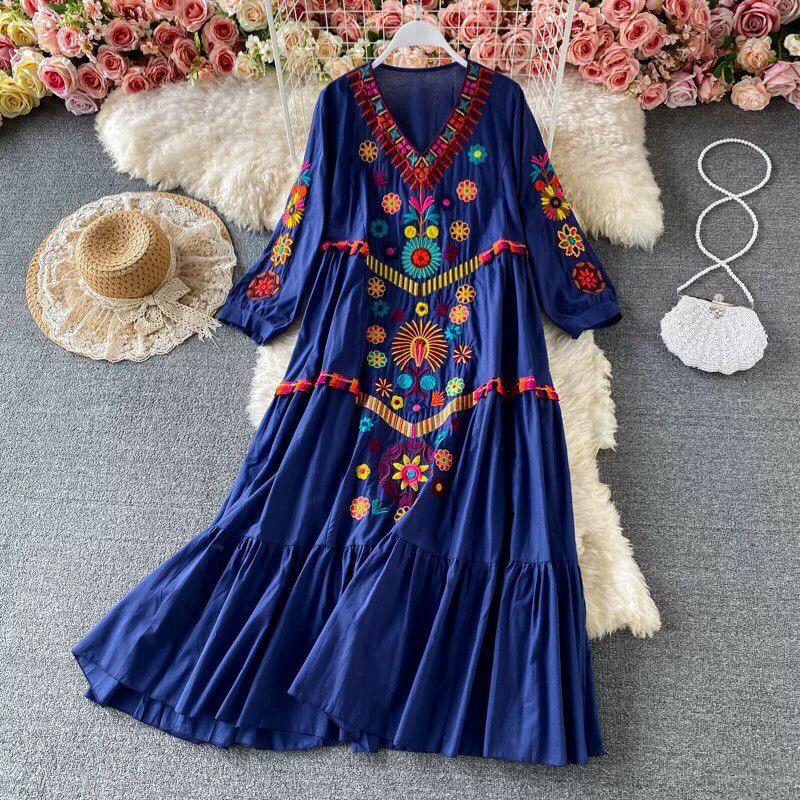 ĐẦM BABYDOLL THÊU THỔ CẨM