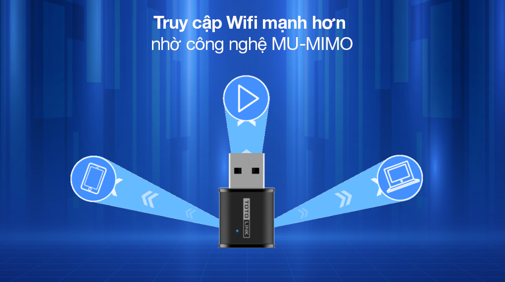 USB Wifi Totolink A650USM băng tần kép AC650 - Hàng chính hãng DGW phân phối