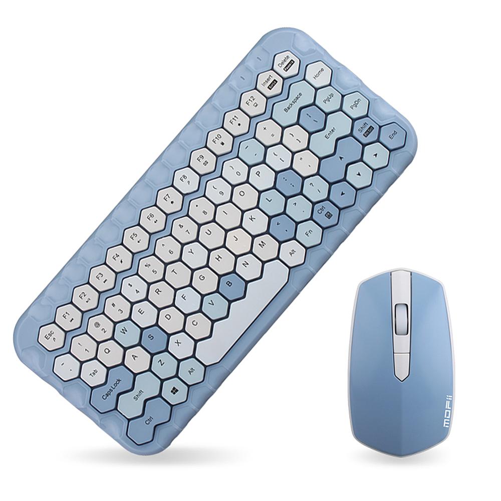 Bàn phím Mofii Honey Combo Chuột không dây 2.4G Màu hỗn hợp 83 Phím