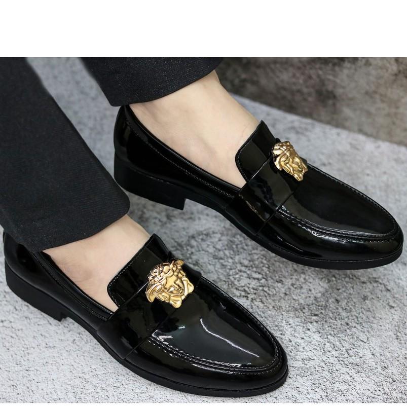 Giày Da nam cực chất xả kho giá gốc - giày lười nam MÃ L182