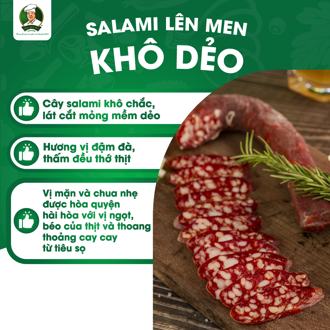 [Chỉ Giao Hà Nội] Salami lên men Hercules 180g