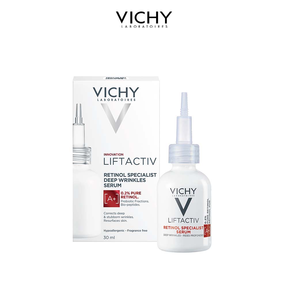 Dưỡng chất giảm nếp nhăn và giúp da trông trẻ hơn Vichy Liftactiv Retinol Serum 30ml