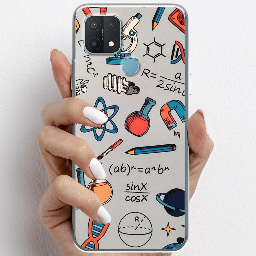 Ốp lưng cho Oppo A15, Oppo A15s nhựa TPU mẫu Dụng cụ hóa học
