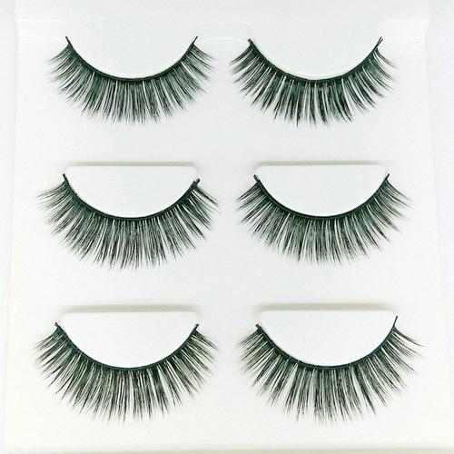 Lông mi giả lông chồn 3 Fashion Eyelashes 3 Faux-Cils 3D 1 bộ 3 cặp