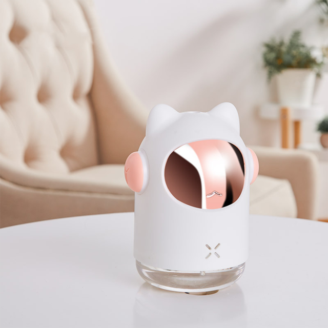 Máy Tạo Độ Ẩm Không Khí Mèo Mini Hộ Gia Đình Nhỏ Dưỡng Ẩm Thơm Xe Ô Tô Sáng Tạo Không Khí Gấu USB Tạo Độ Ẩm LED Phun Sương Tạo