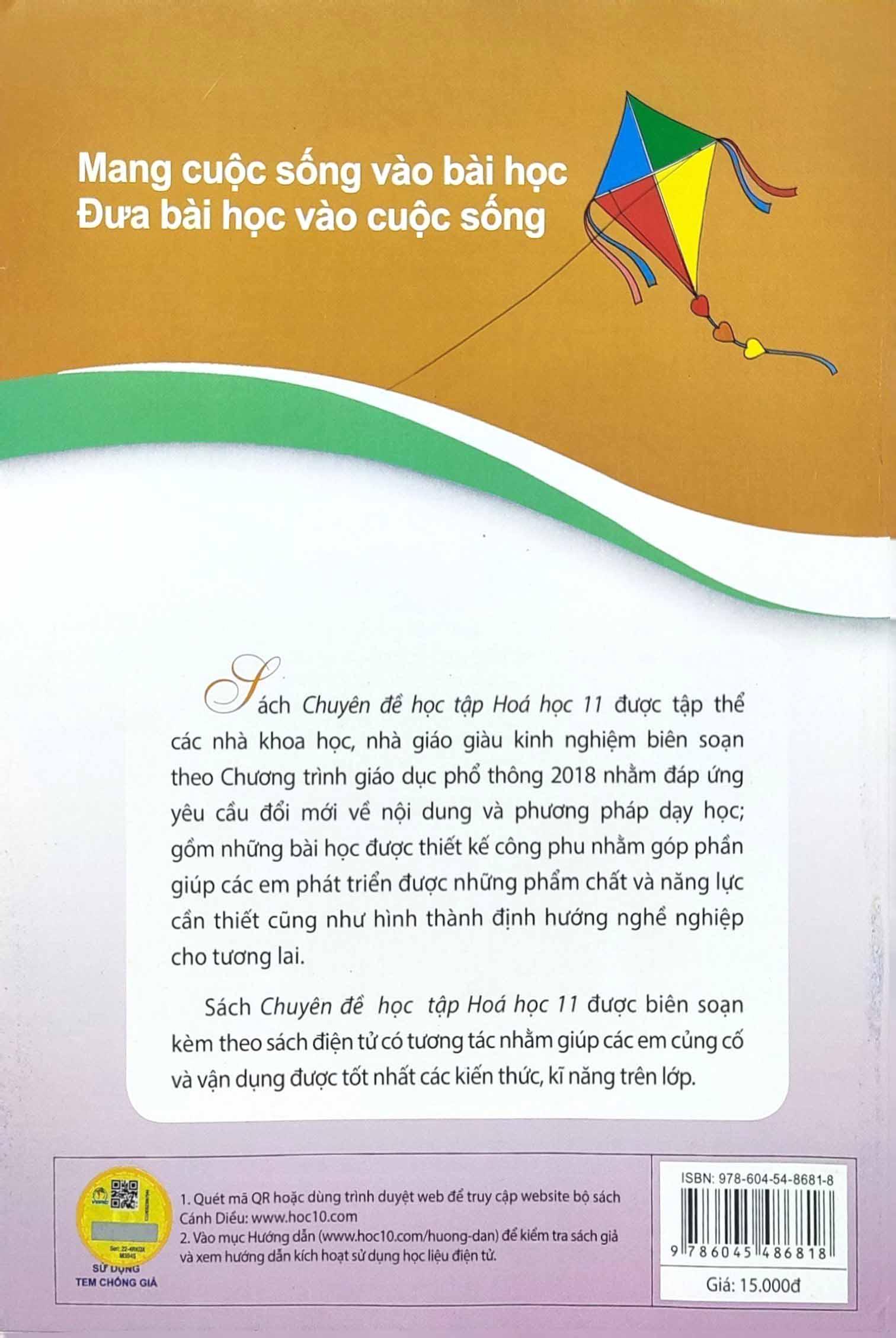 Chuyên Đề Học Tập Hoá Học 11 (Cánh Diều) (2023)