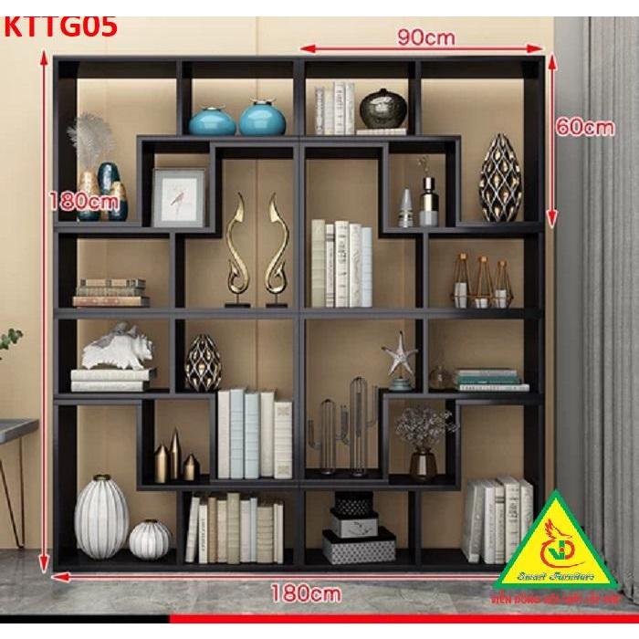 Kệ sách để sàn, kệ sách tự đứng, kệ trang trí KTTG05 - Nội thất lắp ráp Viendong Adv