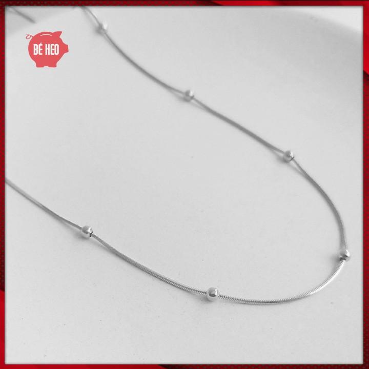 Dây chuyền titan hạt bi xinh xắn - Trang sức Bé Heo BHDC262