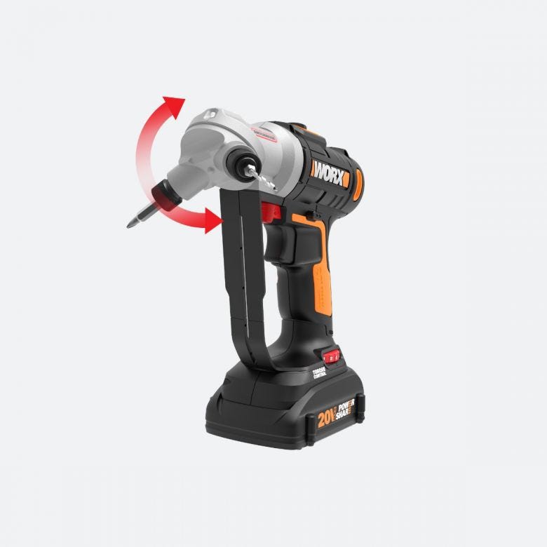 Máy Vặn Vít WORX ORANGE WX176 Dùng Pin LI-ION 20V Chuyển Đổi Nhanh Giữa Khoan Và Vặn Vít Có Chế Độ Đảo Chiều