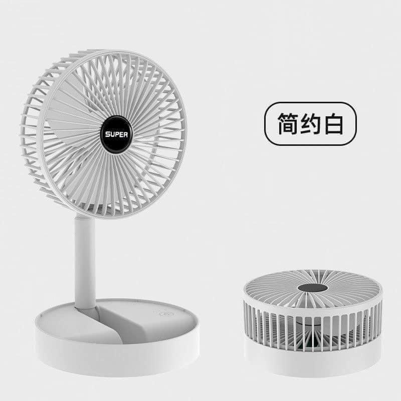 Quạt sạc tích điện mini gấp gọn FS002 mini cầm tay để bàn siêu mát pin dùng 8h 3 cấp độ gió