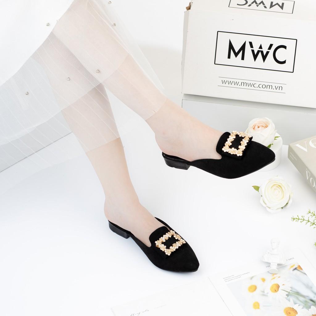 Sục nữ gắn khóa vuông đính hạt MWC NUDE- 3234