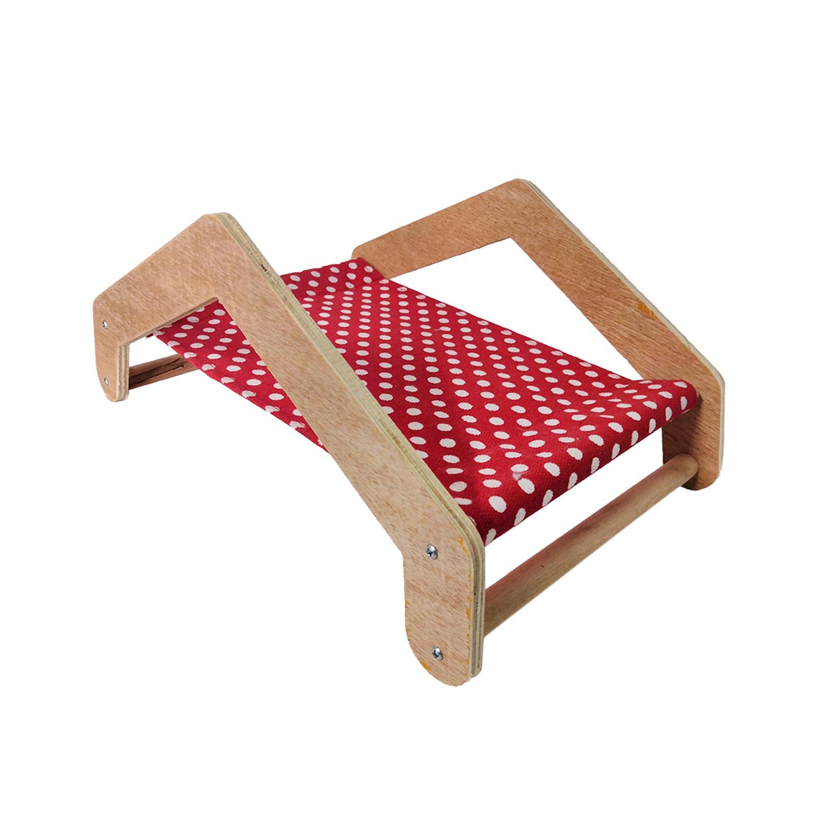 Guinea Pig Hammock Hamster Shaker Bed Portable Small Animal Bed Guinea Pig Wooden Bed Nest for Dwarf Rabbits Hamsters Ferrets