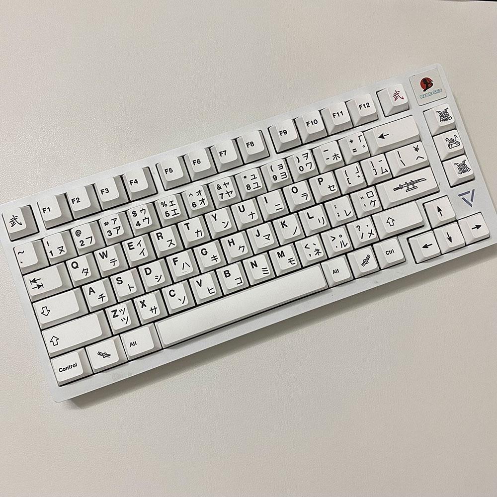 In stock /cherry profile Keycaps /Dye sublimation/ cool kids/Honor/minimalist white/pbt fabric for mechanical keyboard