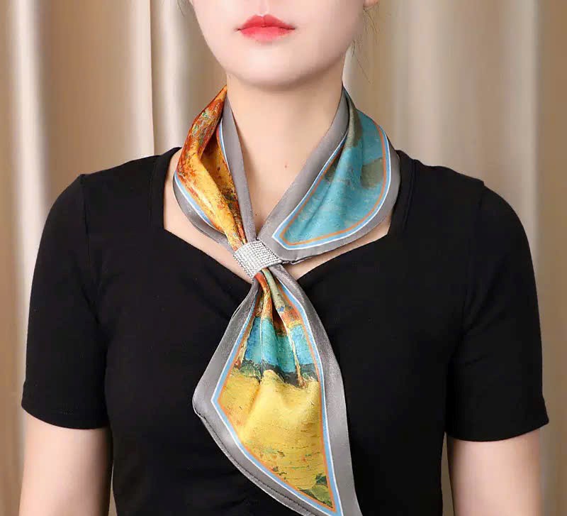KHĂN LỤA DÀI KHĂN QUÀNG CỔ KHĂN CHOÀNG LỤA BĂNG ĐÔ TRANG TRÍ NƠ CAO CẤP ĐA NĂNG SANG TRỌNG THANH LỊCH MÃ 20