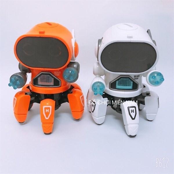 Hộp đồ chơi robot bạch tuột 6 chân có đèn nhạc cho bé 142