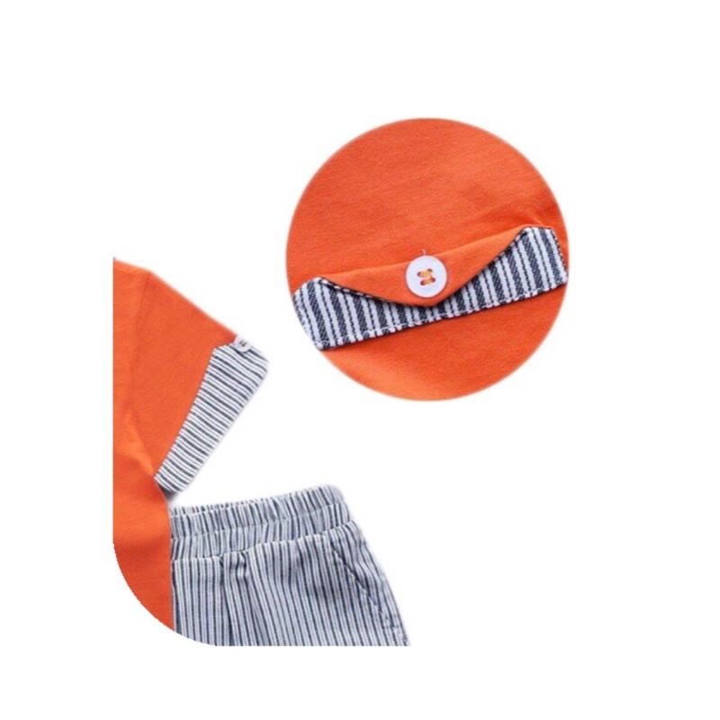 Bộ Đồ Thun Cotton in Hình, Chữ & Túi Đắp Bé Trai BabyBean