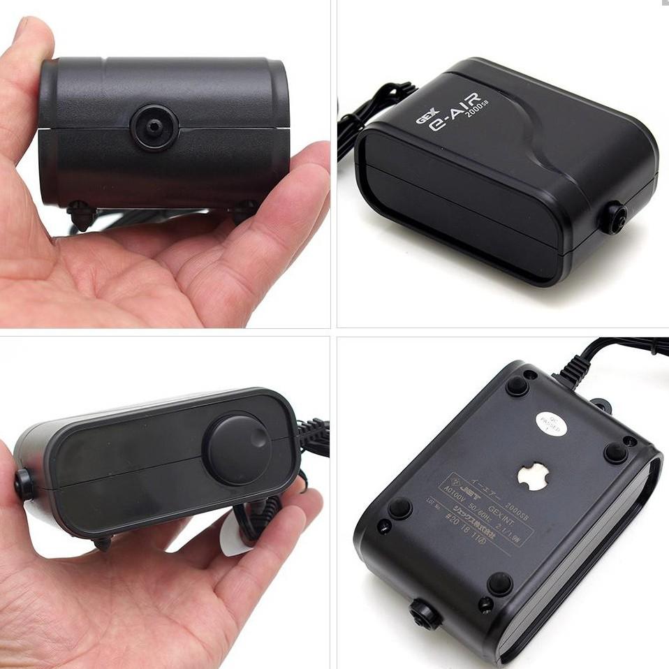 Máy Sủi Oxy 1 Vòi Gex E-Air 2000SB | Sủi Oxy Nhật Bản Siêu Êm Cho Hồ Cá Thuỷ Sinh