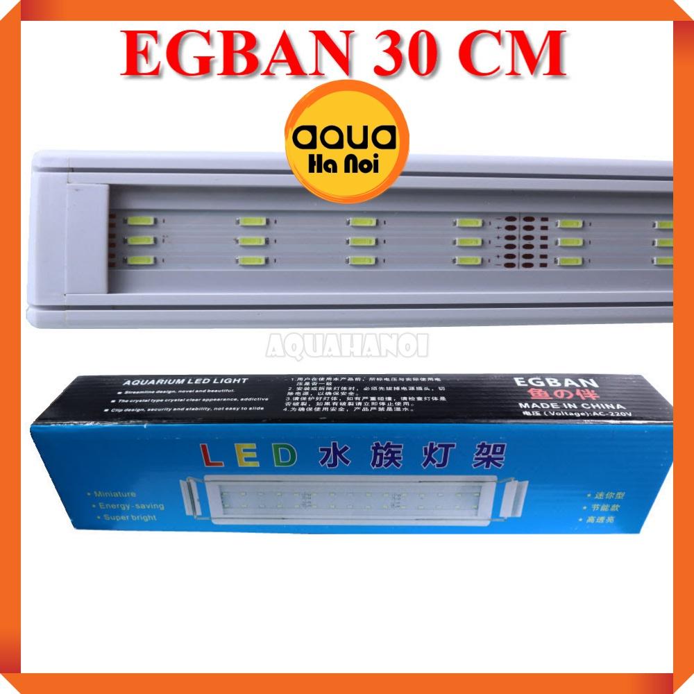 Đèn LED gác thành hồ cá cảnh thủy sinh EGBAN - 3 hàng bóng - siêu sáng trắng - dài 20/30/40/50/60cm
