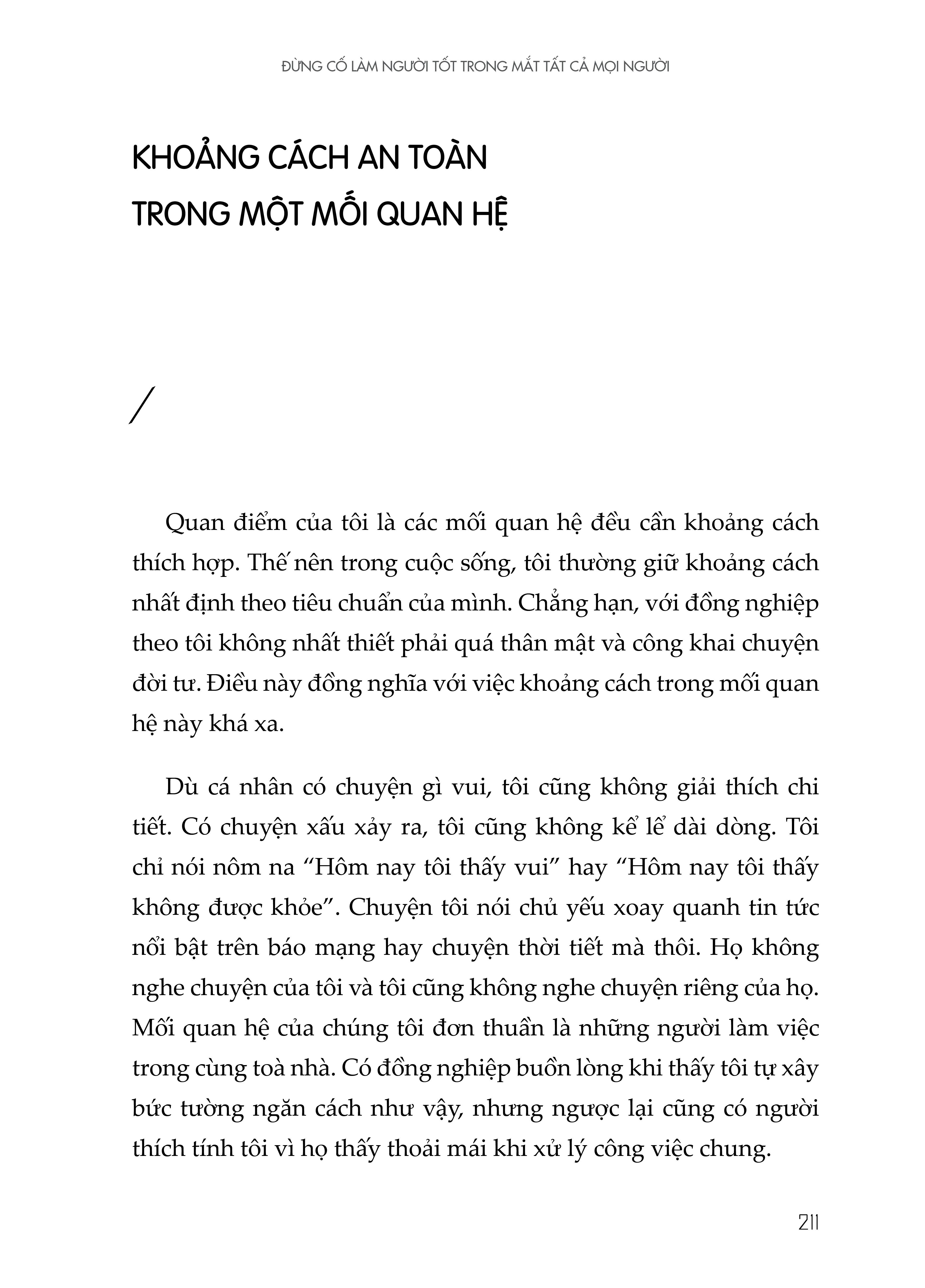 Đừng Cố Làm Người Tốt Trong Mắt Tất Cả Mọi Người (phiên bản 2 bìa: bìa đen xám và bìa trắng bọc ngoài )