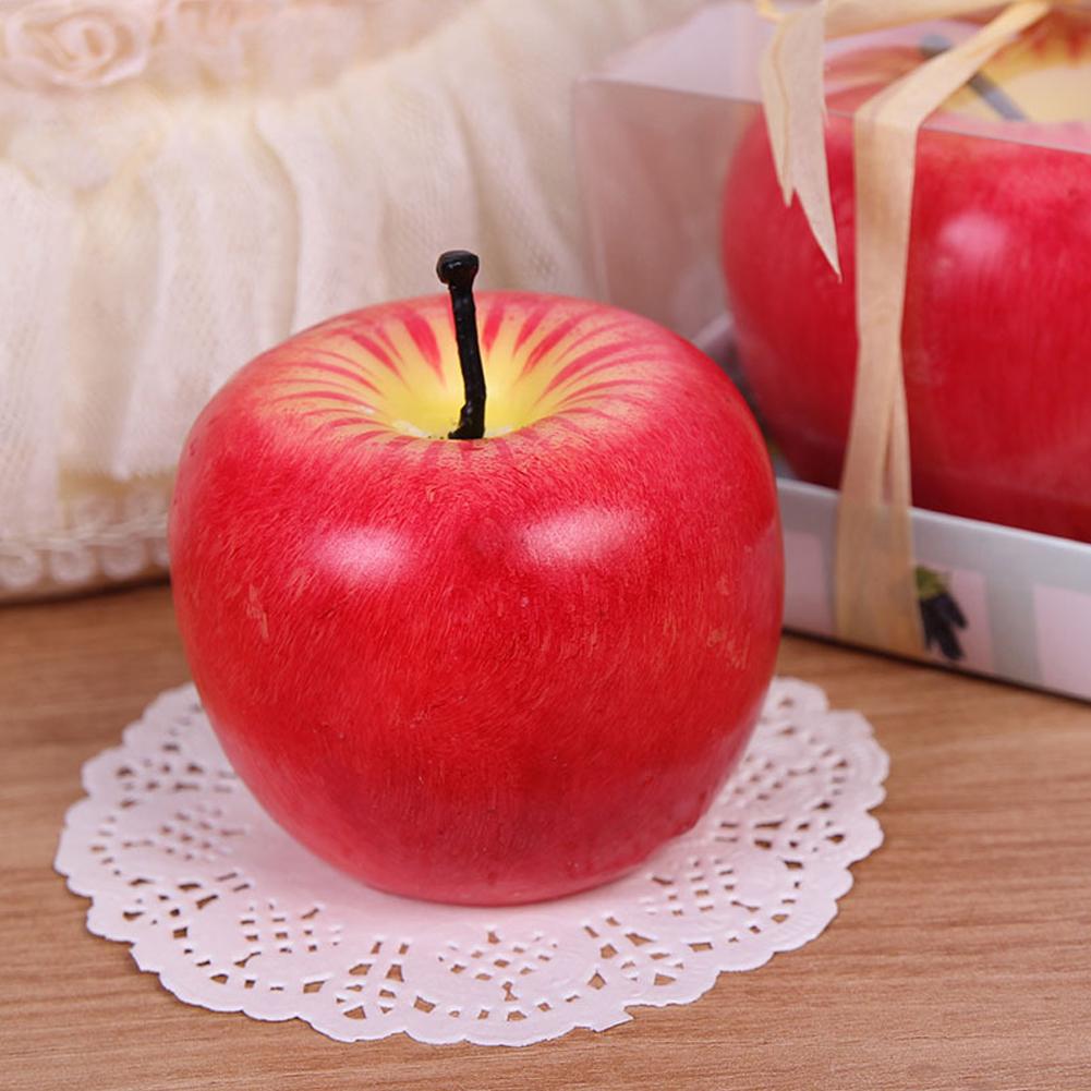 Emulational Apple Orange Candle Christmas Eve Gift Fruit Scented Candle