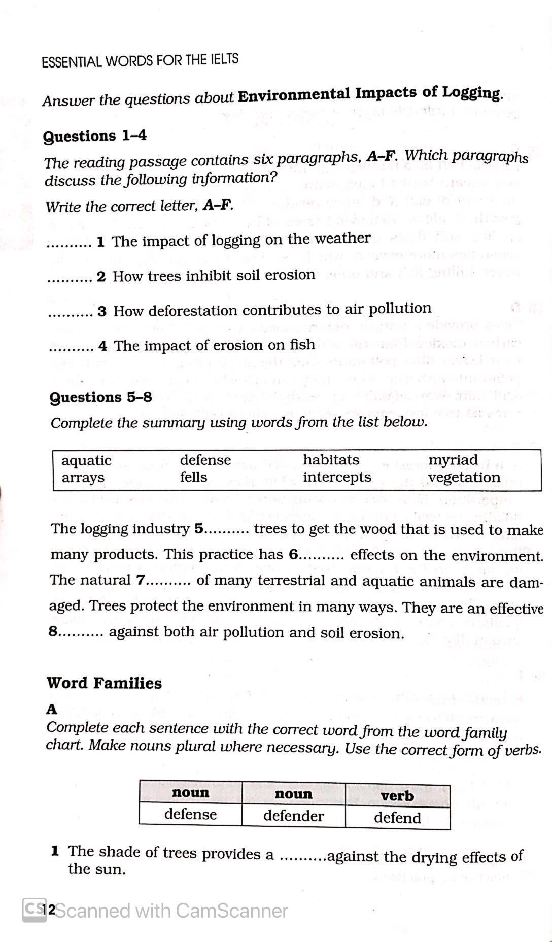 Essential Words for the IELTS