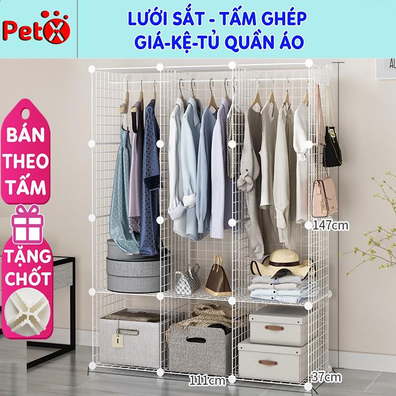 Tấm Nhựa Ghép Dùng Cho Tủ Ghép, Giá Kệ Để đồ, Làm Quây Chuồng Thú Cưng, Chó, Mèo TẶNG 2 CHỐT/ MỖI TẤM