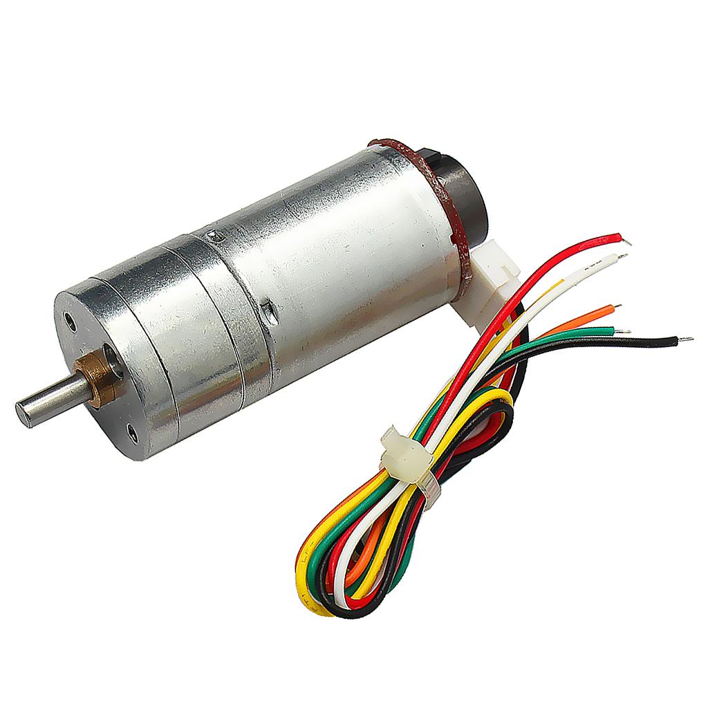 DC 6V, 12V, 24V, Reducer Gear Motor With Magnetic Coded Disc Encoder Tachomotor 190RMP-1930RMP