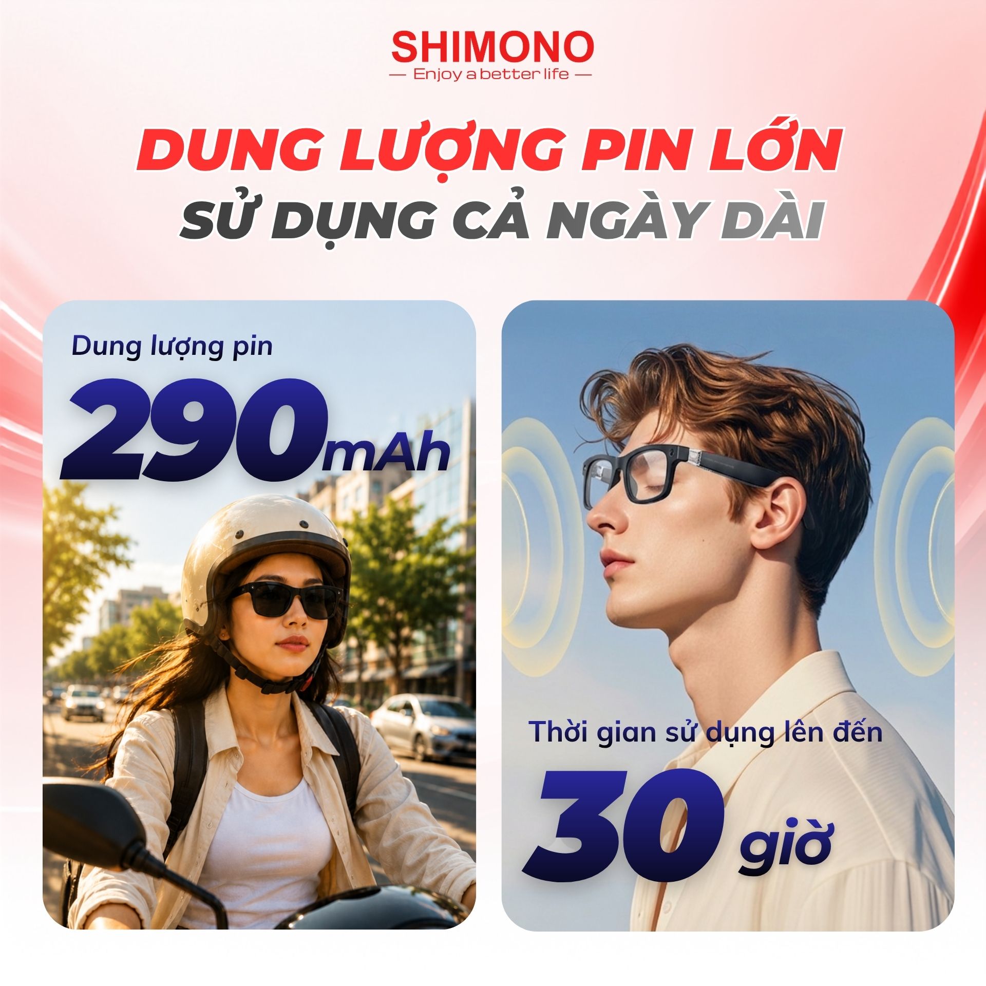 Kính Thông Minh AI Dịch Thuật SHIMONO AIMB-S2 Max Trợ lý AI, Bluetooth Đàm Thoại, Camera 5MP Sắc Nét Hàng Chính Hãng