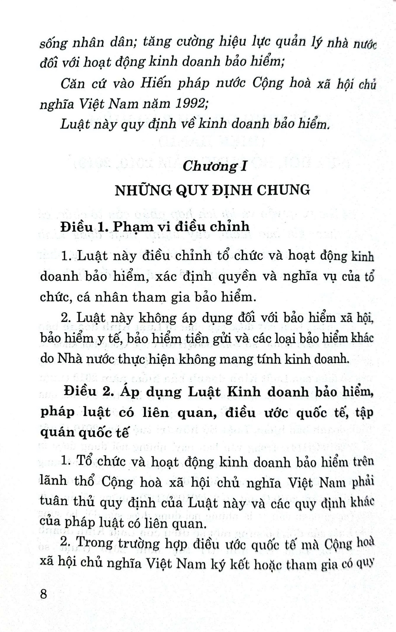 Luật kinh doanh bảo hiểm