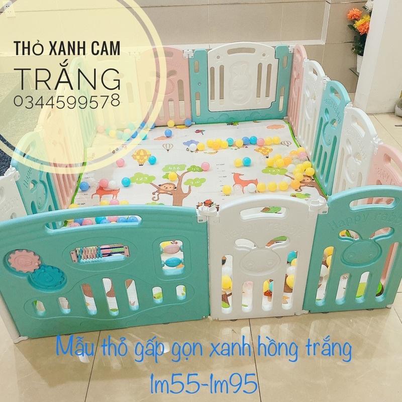 Cũi quây nhựa cho Bé (tặng thảm xốp 1m6-2m, 100 bóng,kg lấy quà dc -tiền ra) quây gấp gọn cho Bé