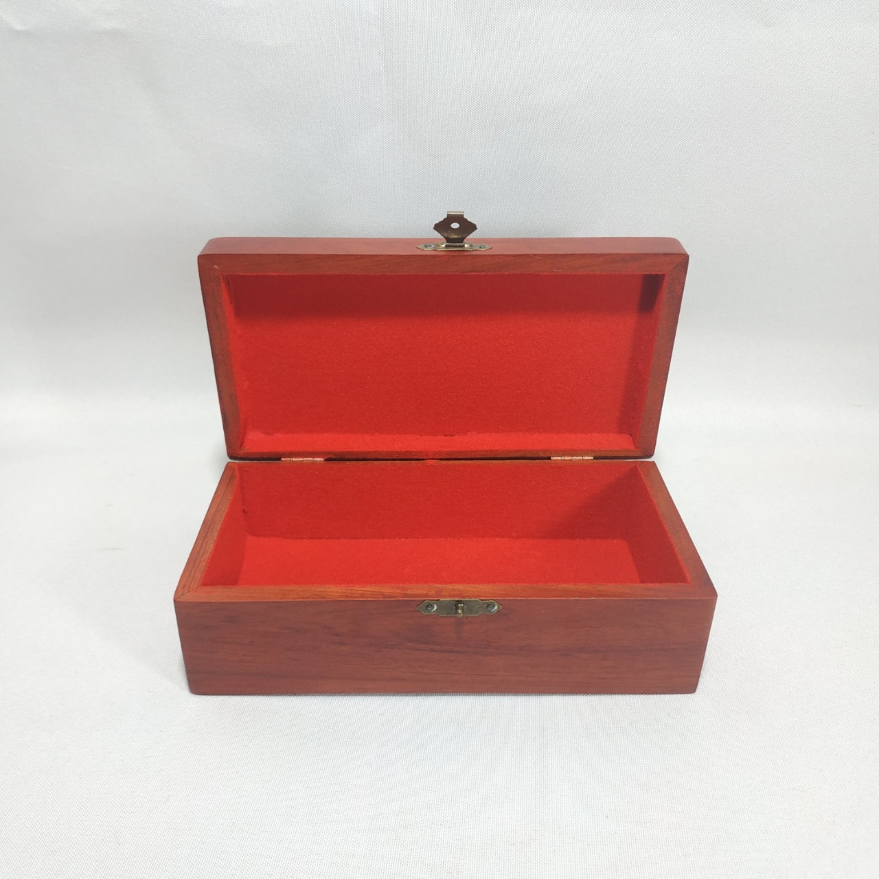 Hộp đựng con dấu - hộp đựng trang sức chạm chim phượng bằng gỗ hương - size vừa