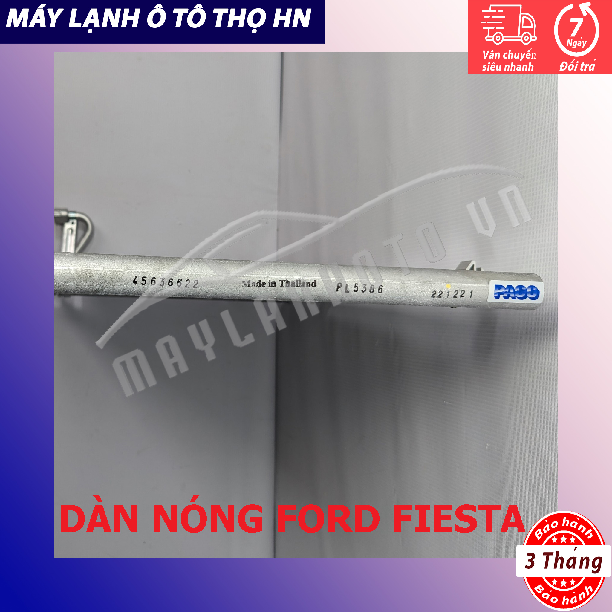 Dàn (giàn) nóng Ford Fiesta 2012 Hàng xịn Thái Lan (hàng chính hãng nhập khẩu trực tiếp)