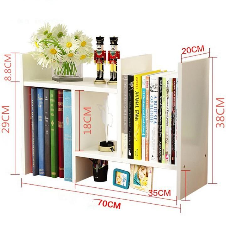 Kệ sách để bàn thông minh chất liệu gỗ MDF