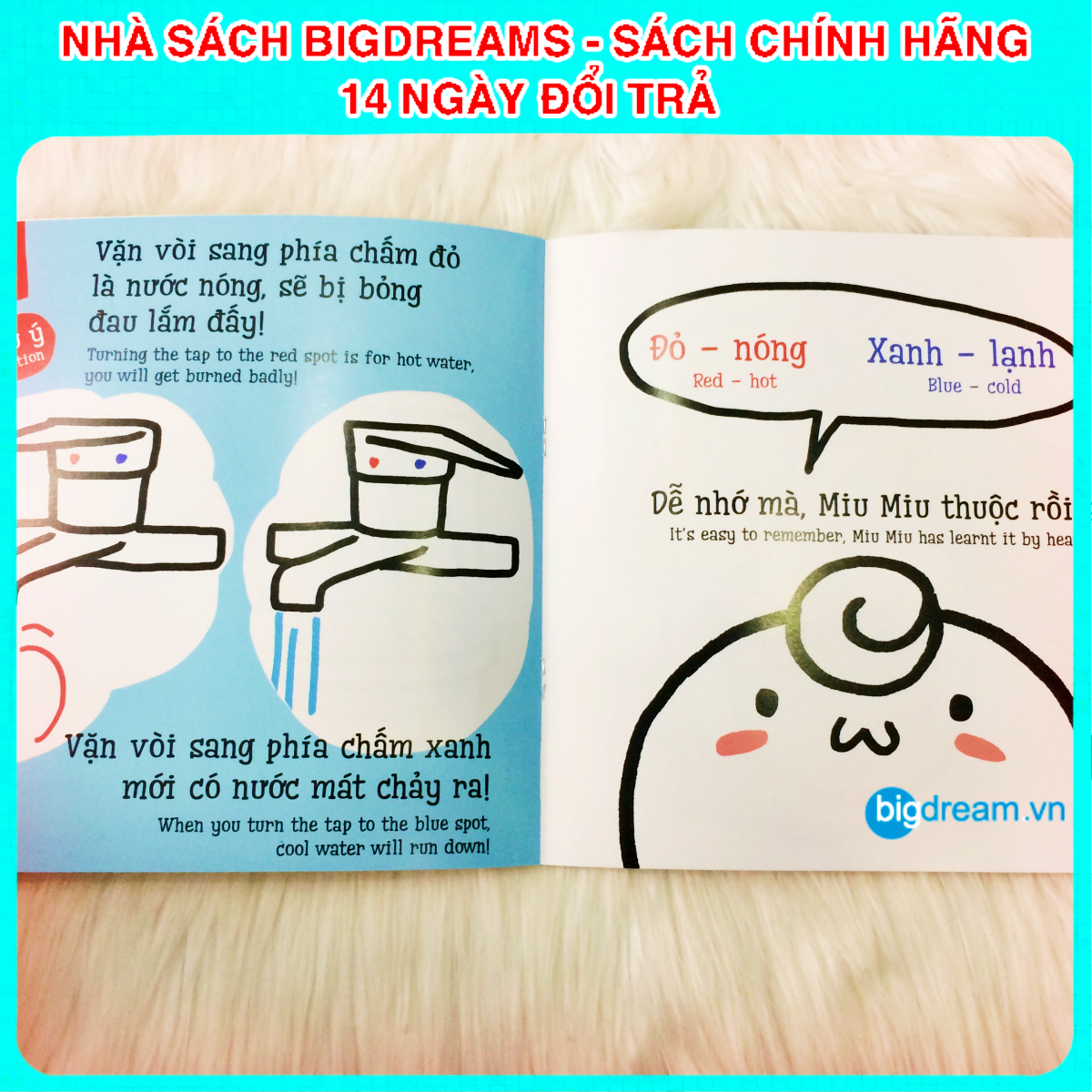 BẢN MỚI SONG NGỮ Miu Miu Tự Lập - Đi Tắm Ehon Kĩ Năng Sống Cho Bé 1-6 Tuổi Miu miu hiểu chuyện Miu bé nhỏ
