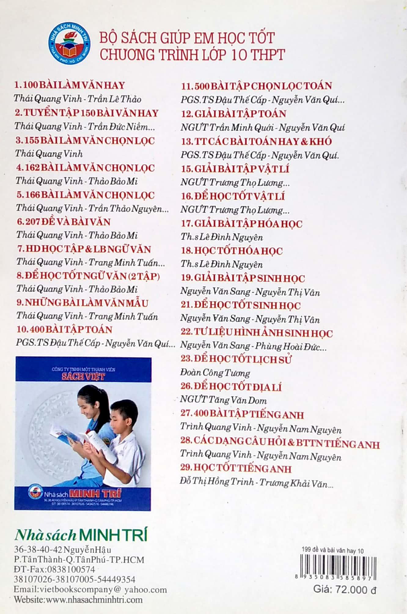 199 Đề & Bài Văn Hay Lớp 10