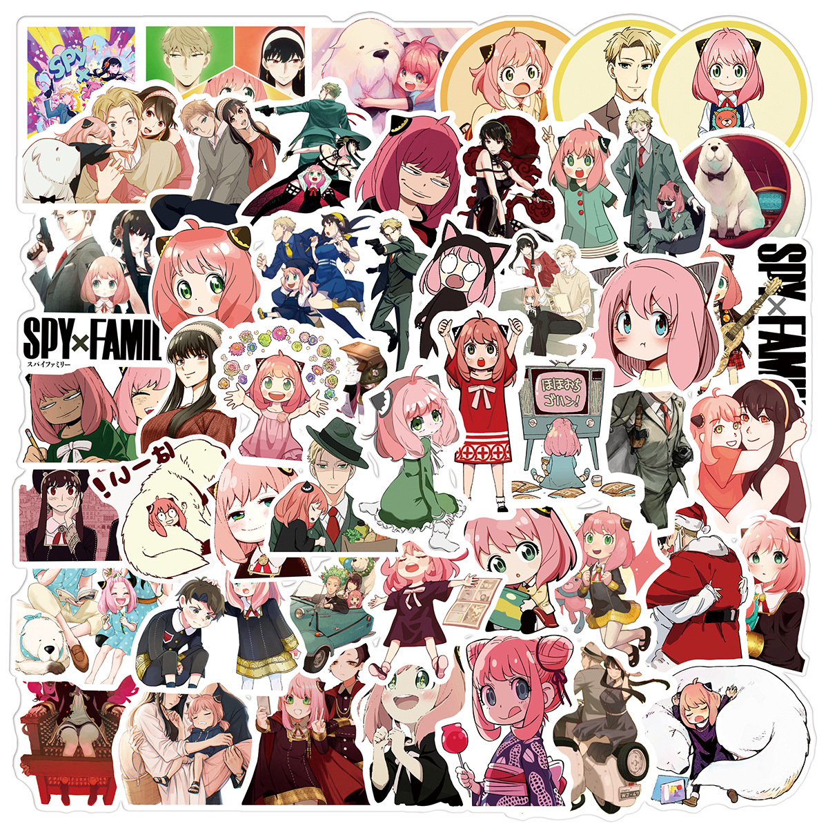 50 hình dán Sticker SPYxFAMILY không thấm nước dán laptop, nón bảo hiểm, xe, điện thoại, vali... 50 hình rời không lặp lại