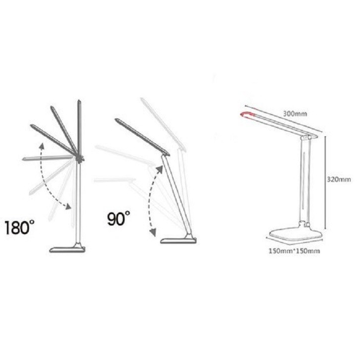 Đèn Bàn TGX-7073 Cảm Ứng 3 Chế Độ